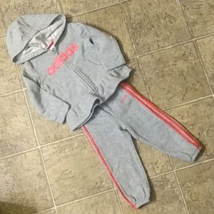 Adidas 2-pc zip-up hoodie & sweatpants set